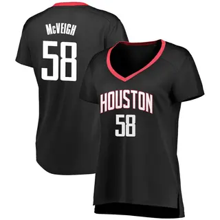 Houston Rockets Women's Jack McVeigh Black Fast Break Jersey - Statement Edition