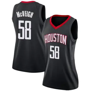 Houston Rockets Women's Jack McVeigh Black Swingman Jersey - Statement Edition