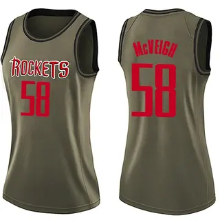 Houston Rockets Women's Jack McVeigh Green Swingman Salute to Service Jersey