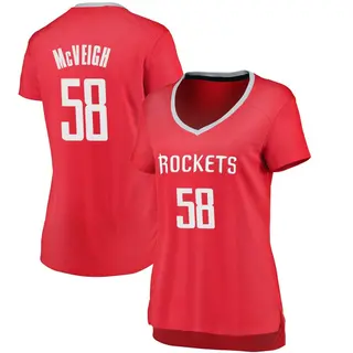 Houston Rockets Women's Jack McVeigh Red Fast Break Jersey - Icon Edition