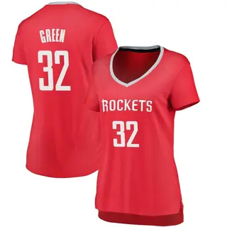 Houston Rockets Women's Jeff Green Green Fast Break Red Jersey - Icon Edition