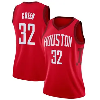 Houston Rockets Women's Jeff Green Green Swingman Red 2018/19 Jersey - Earned Edition