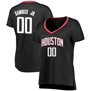 Houston Rockets Women's Jermaine Samuels Jr. Black Fast Break Jersey - Statement Edition