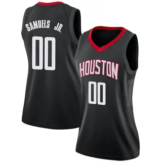 Houston Rockets Women's Jermaine Samuels Jr. Black Swingman Jersey - Statement Edition