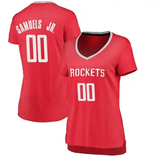 Houston Rockets Women's Jermaine Samuels Jr. Red Fast Break Jersey - Icon Edition