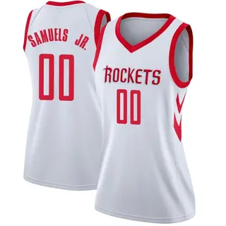 Houston Rockets Women's Jermaine Samuels Jr. White Swingman Jersey - Association Edition