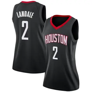 Houston Rockets Women's Jock Landale Black Swingman Jersey - Statement Edition