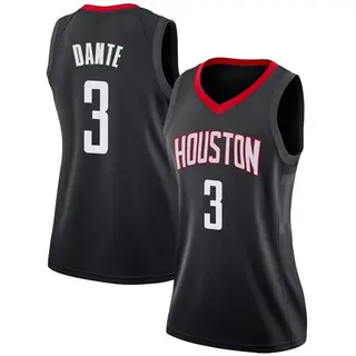 Houston Rockets Women's N'Faly Dante Black Swingman Jersey - Statement Edition