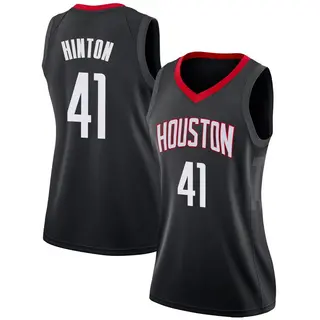 Houston Rockets Women's Nate Hinton Black Swingman Jersey - Statement Edition