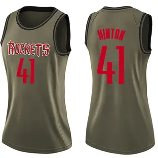 Houston Rockets Women's Nate Hinton Green Swingman Salute to Service Jersey