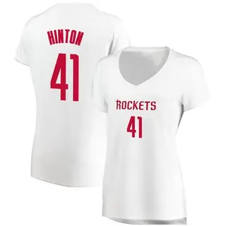 Houston Rockets Women's Nate Hinton White Fast Break Jersey - Association Edition