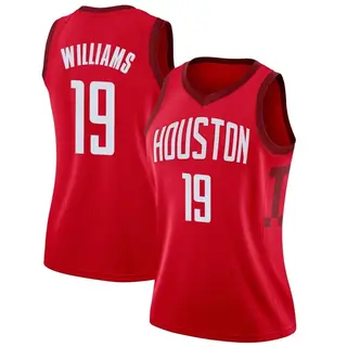 Houston Rockets Women's Nate Williams Red Swingman 2018/19 Jersey - Earned Edition