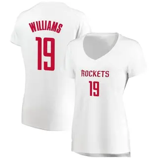 Houston Rockets Women's Nate Williams White Fast Break Jersey - Association Edition