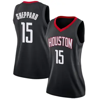 Houston Rockets Women's Reed Sheppard Black Swingman Jersey - Statement Edition