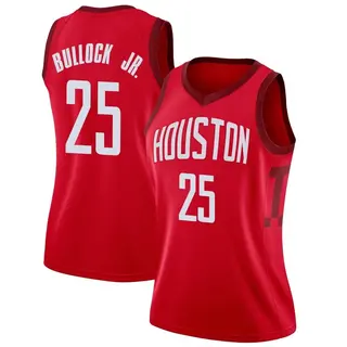 Houston Rockets Women's Reggie Bullock Jr. Red Swingman 2018/19 Jersey - Earned Edition