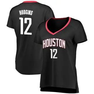 Houston Rockets Women's Trevor Hudgins Black Fast Break Jersey - Statement Edition