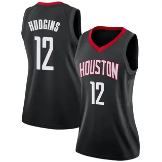 Houston Rockets Women's Trevor Hudgins Black Swingman Jersey - Statement Edition