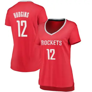 Houston Rockets Women's Trevor Hudgins Red Fast Break Jersey - Icon Edition