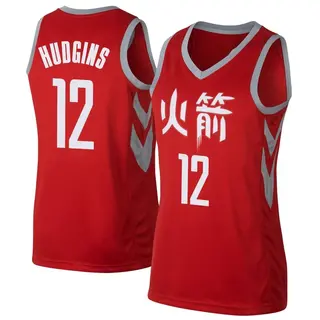 Houston Rockets Women's Trevor Hudgins Red Swingman Jersey - City Edition