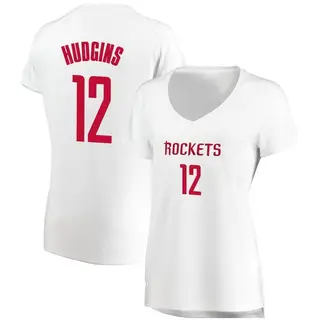 Houston Rockets Women's Trevor Hudgins White Fast Break Jersey - Association Edition