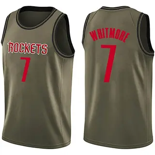 Houston Rockets Youth Cam Whitmore Green Swingman Salute to Service Jersey