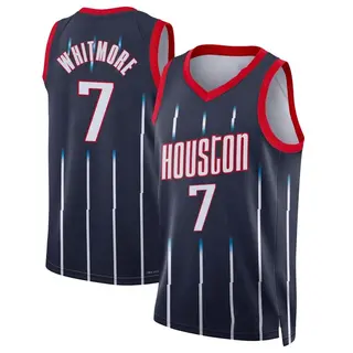 Houston Rockets Youth Cam Whitmore Navy Swingman 2021/22 City Edition Jersey