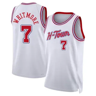 Houston Rockets Youth Cam Whitmore White Swingman 2023/24 City Edition Jersey