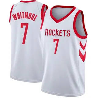 Houston Rockets Youth Cam Whitmore White Swingman Jersey - Association Edition