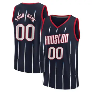 Houston Rockets Youth Custom Navy Fast Break 2022/23 City Edition Jersey