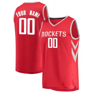 Houston Rockets Youth Custom Red Fast Break Jersey - Icon Edition