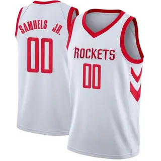 Houston Rockets Youth Jermaine Samuels Jr. White Swingman Jersey - Association Edition