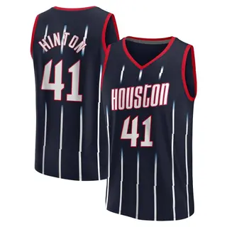 Houston Rockets Youth Nate Hinton Navy Fast Break 2022/23 City Edition Jersey