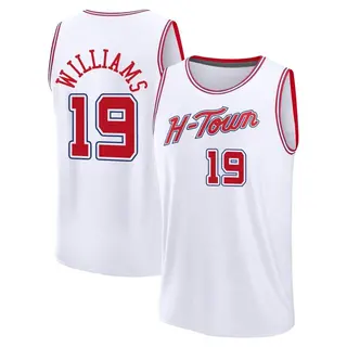 Houston Rockets Youth Nate Williams White Fast Break 2023/24 City Edition Jersey