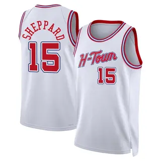 Houston Rockets Youth Reed Sheppard White Swingman 2023/24 City Edition Jersey