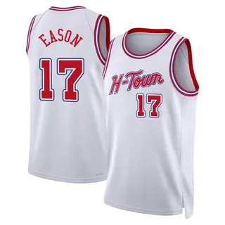 Houston Rockets Youth Tari Eason White Swingman 2023/24 City Edition Jersey